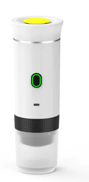 BrewGo Portable Capsule Coffee Maker - 15 Bar Electric Espresso Machine for Travel & Camping