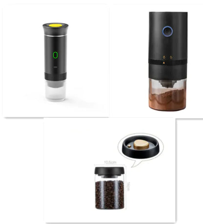 BrewGo Portable Capsule Coffee Maker - 15 Bar Electric Espresso Machine for Travel & Camping